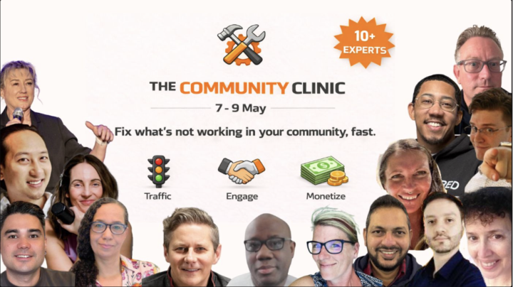 Community Clinic Working Sessions -- Join us free... NOW!