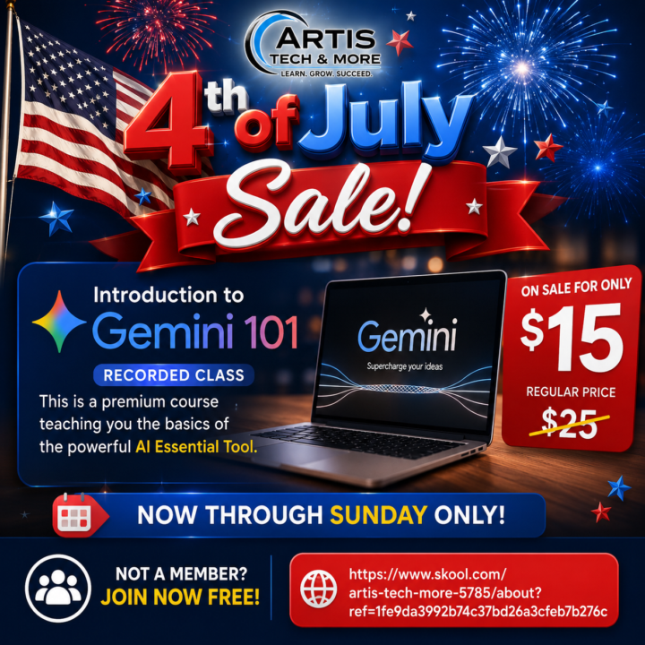 🎆 Happy 4th of July from Artis Tech & More! 🇺🇸