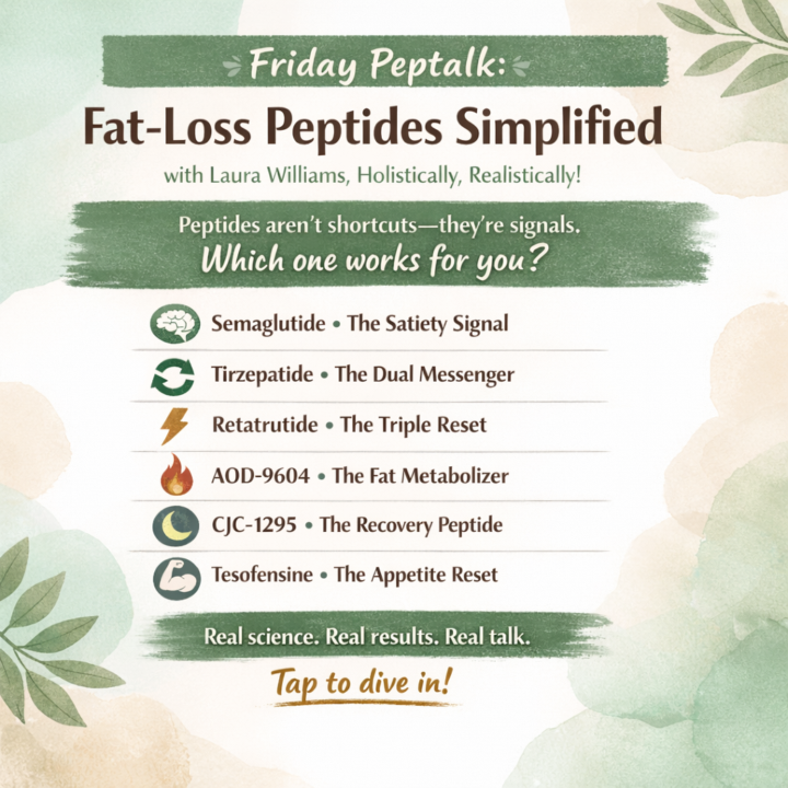 🌿 Friday Peptalk: Fat‑Loss Peptides Simplified
