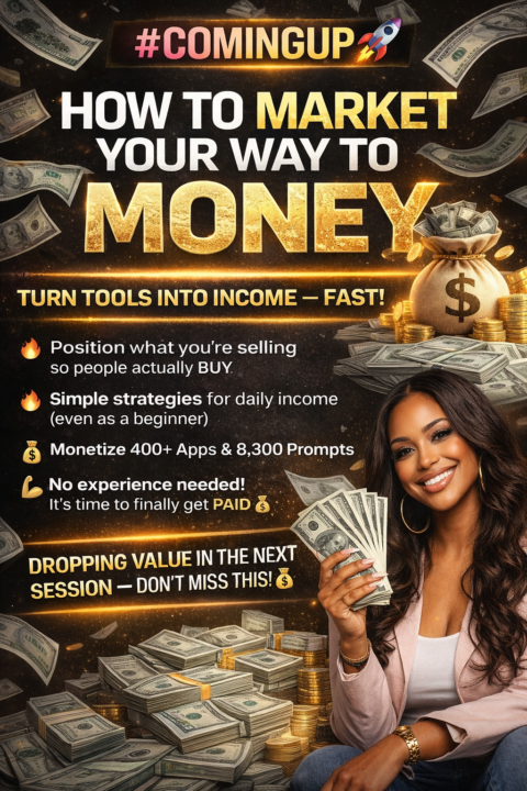 #ComingUp... How to Market Your Way to MONEY 💰