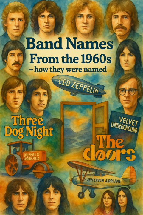How some iconic 1960's rock groups got their names