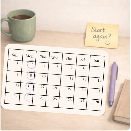 Tired of starting over every Monday?