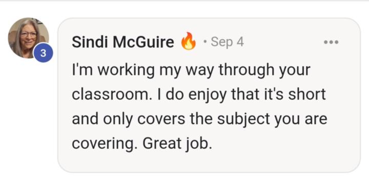 #Winwednesday... How I knew my course was hitting home! 