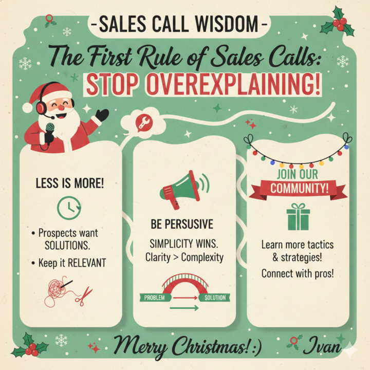 The First Rule of Sales Calls: Stop Overexplaining