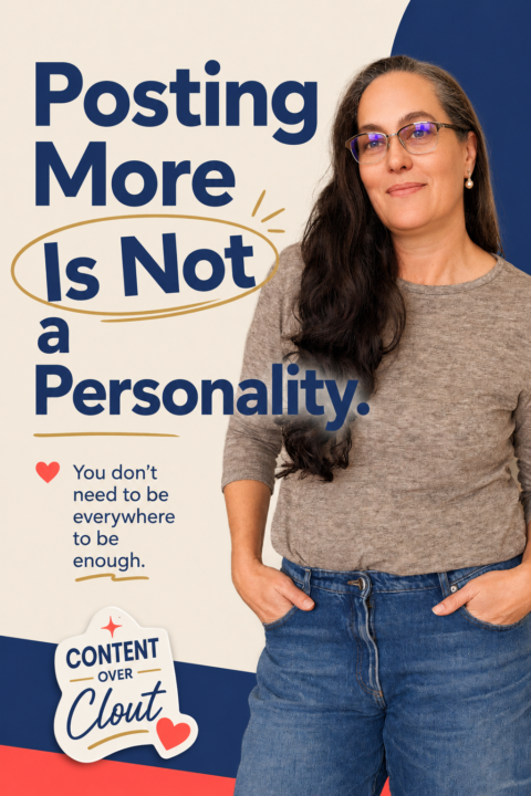 💙Posting More Is Not a Personality.
