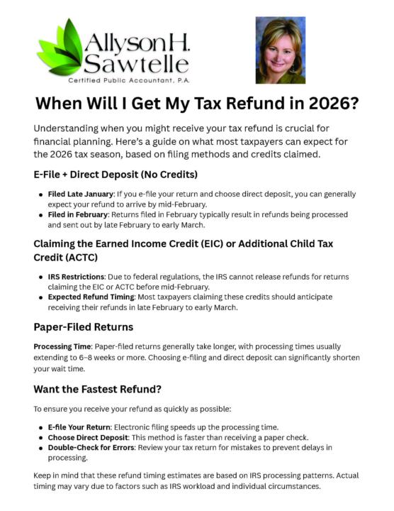 When Will My IRS Refund Come?