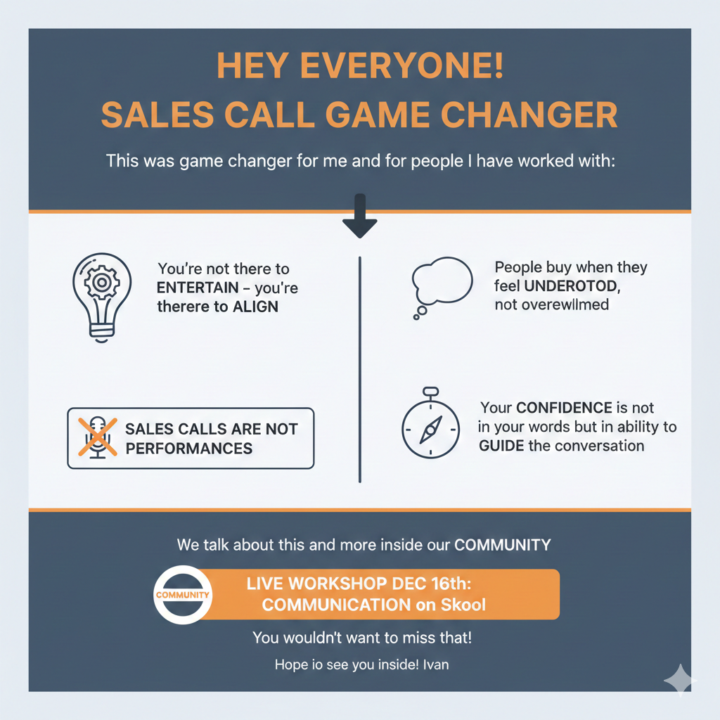 Sales Calls Are Not Performances