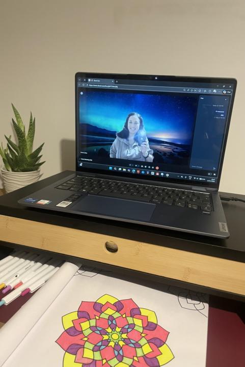 I hosted my first live cosy colouring event! 