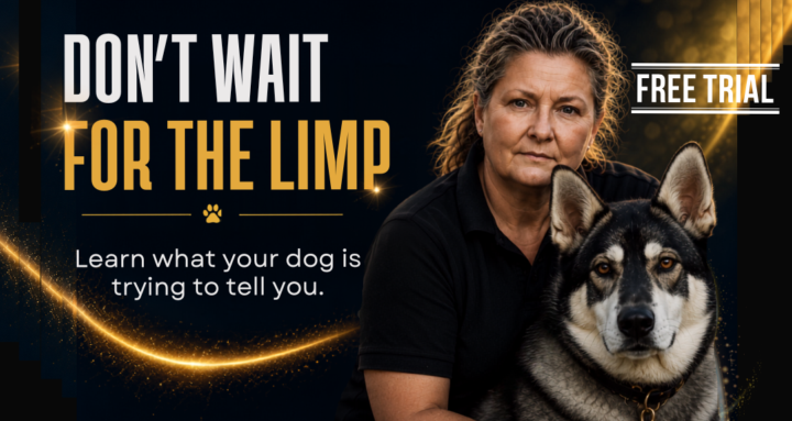 Dogs don't always stop moving when something hurts.