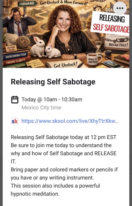 Releasing Self Sabotage