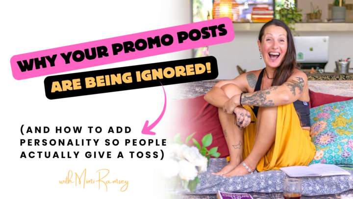 D’ya know when you read your own promo post back and think…