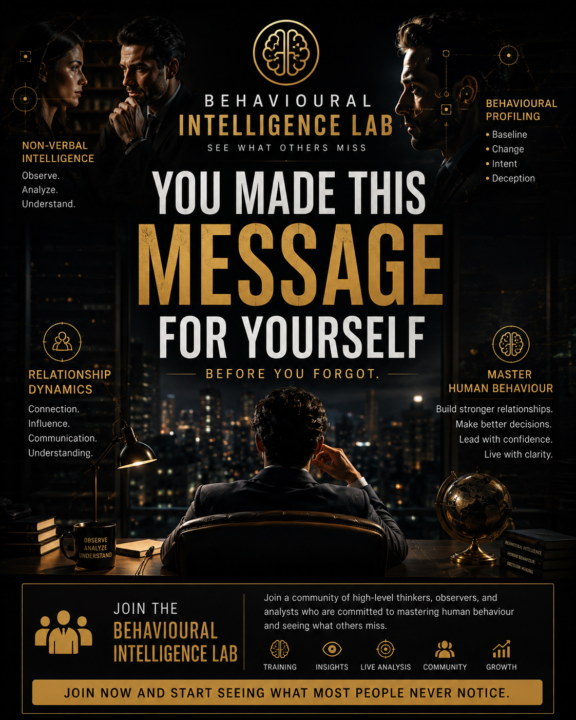 “You made this message for yourself before you forgot.”