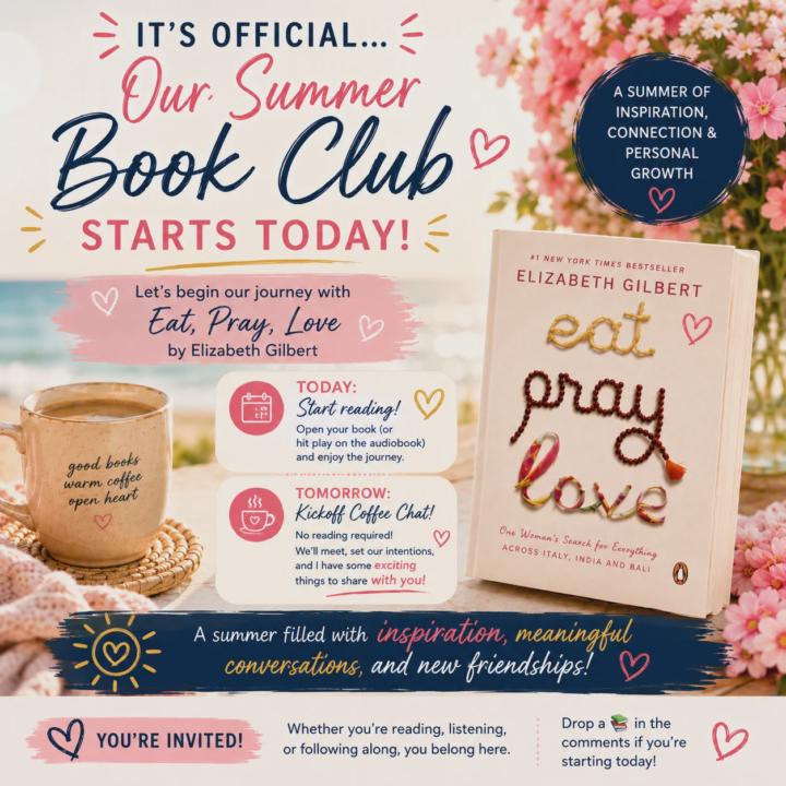 The perfect summer book club for women in midlife.