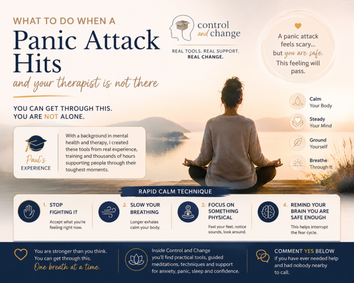 What do you do when a panic attack hits…& your therapist isn't there?