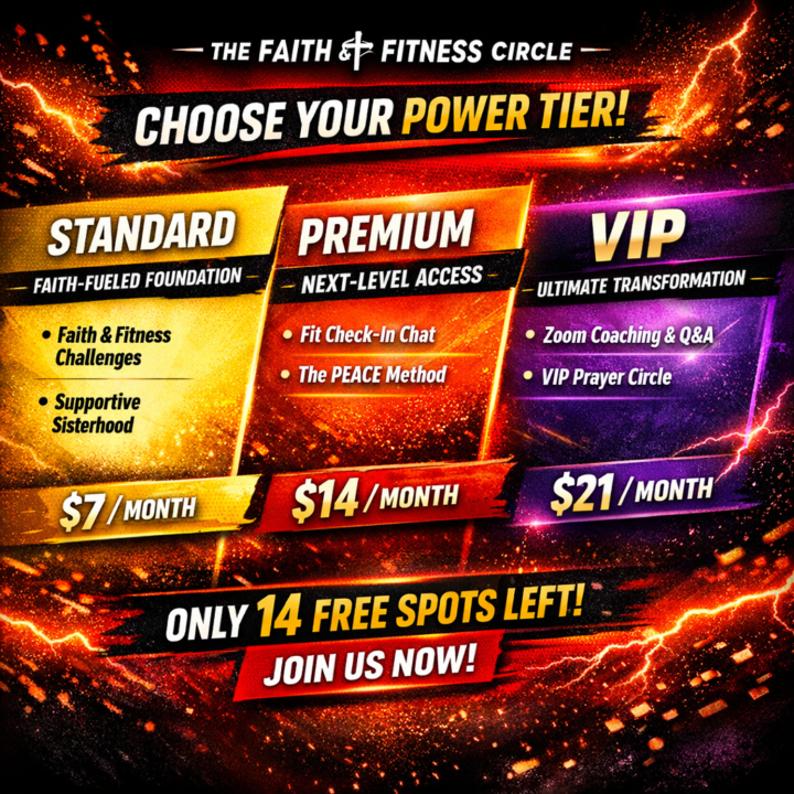 🔥 THE FAITH & FITNESS CIRCLE — CHOOSE YOUR POWER TIER
