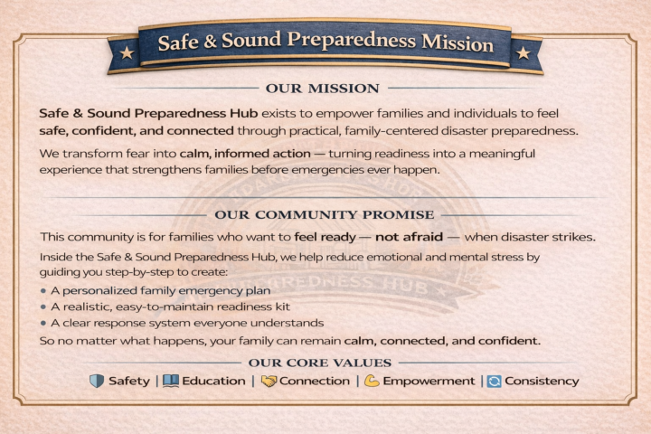 New Community:  Safe & Sound Preparedness Hub