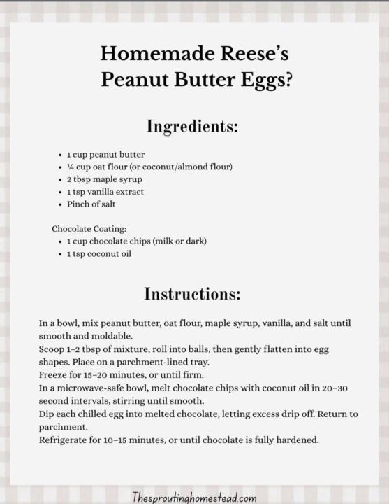 Homemade Reese's Peanut Butter Eggs?