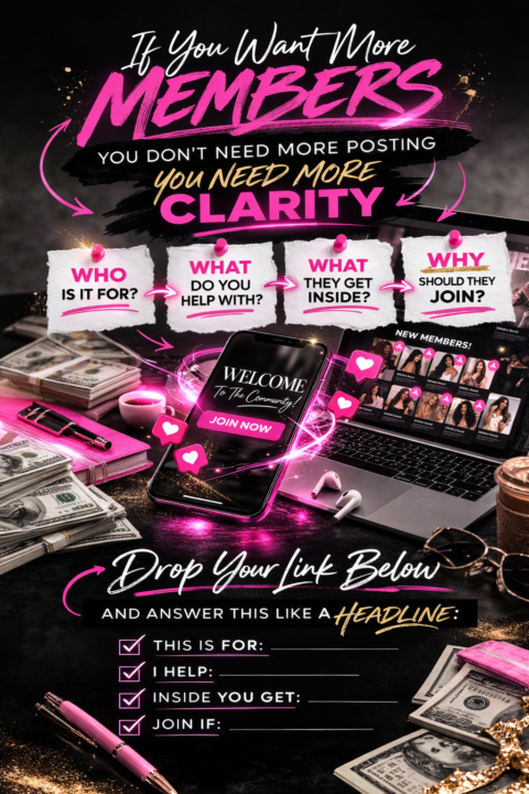 Stop dropping links with no context and wondering why nobody joins