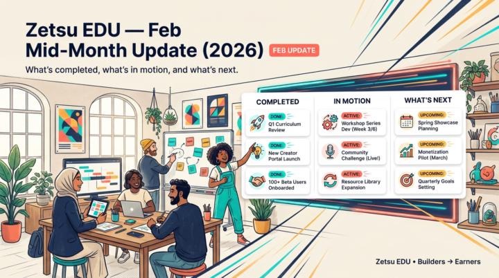 Whats Zetsu EDU Doing? Feb 15 – Zetsu EDU Mid-Month Review