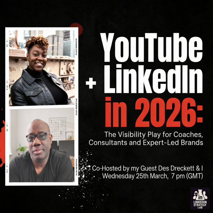 YouTube + LinkedIn in 2026 - Live session this Wednesday