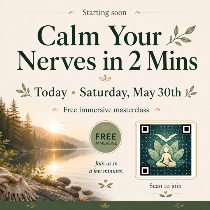🕊 Calm Your Nerves in 2 Mins happens TODAY! 🌿