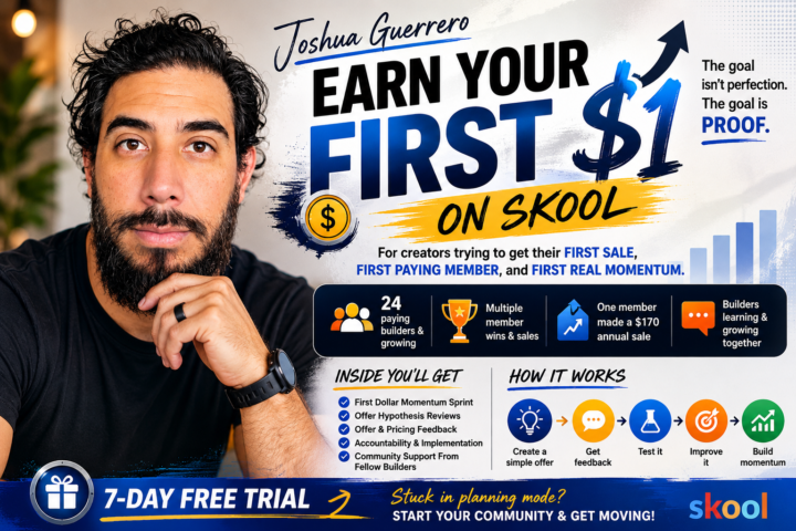 A member joined hoping to make their first $1.