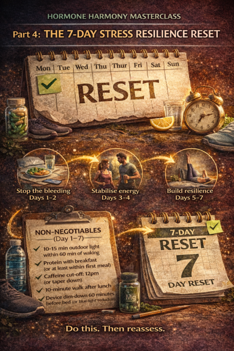 Hormone Harmony Master Class Part 4: The 7-Day Stress Resilience Reset