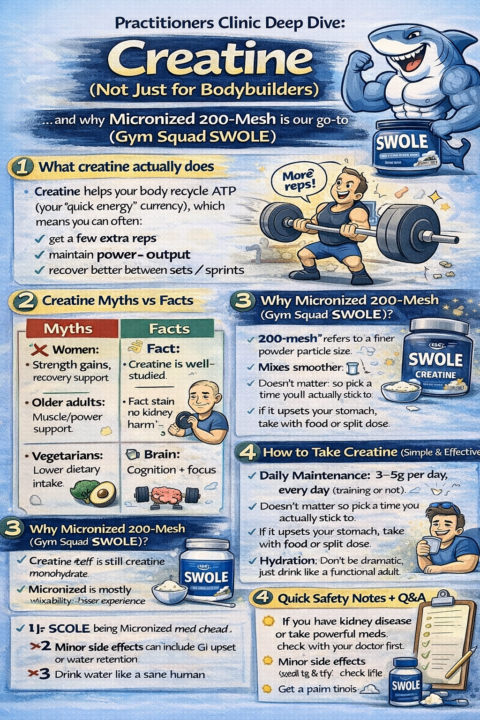 🧠💪 Practitioners Clinic Deep Dive: Creatine (Not Just for Bodybuilders)