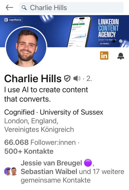Neues LinkedIn-Feature: Slider im Bannerbereich. Schon entdeckt?
