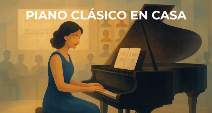 Piano clásico en casa
