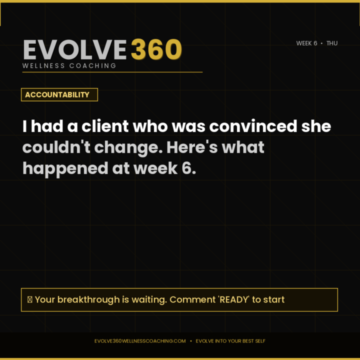 What happens in 6 week of committing to yourself?