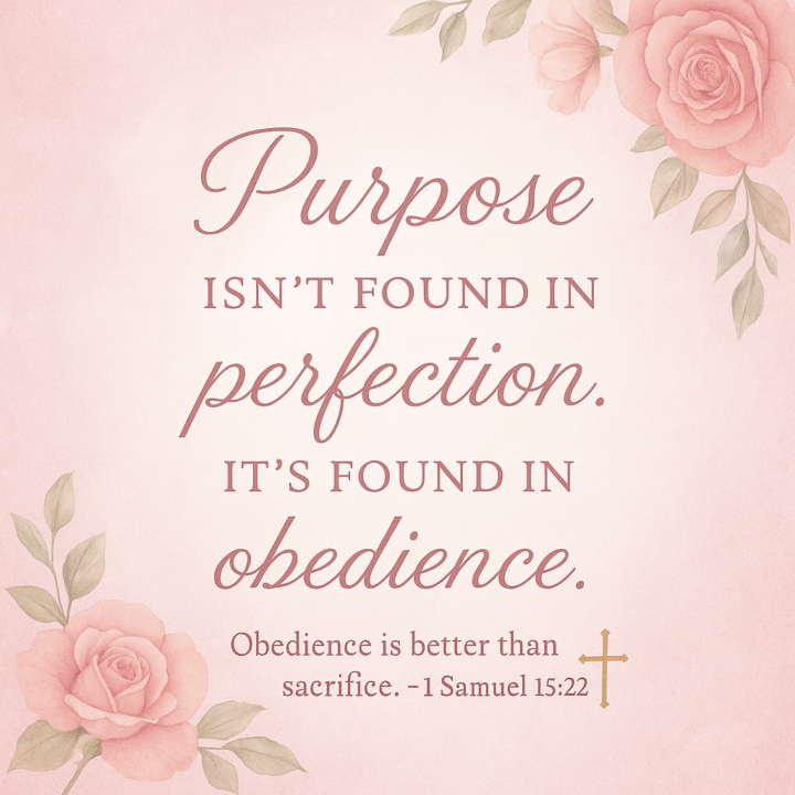 Obedience is better than sacrifice ✨