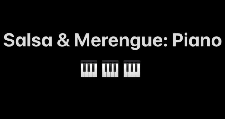 Salsa/Merengue Piano Lessons