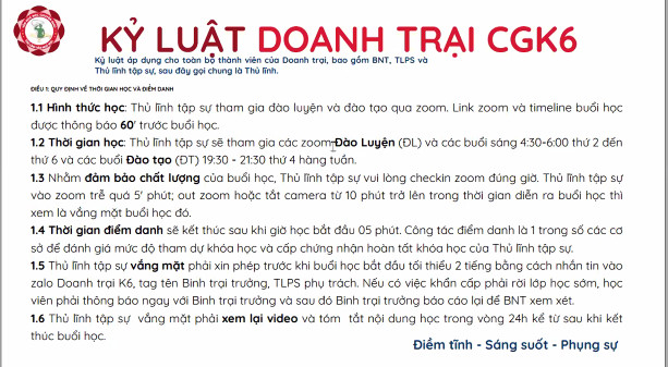 BẢN CAM KẾT CÁ NHÂN - DOANH TRẠI VĂN HÓA ĐỌC CHUYỂN GIAO K6