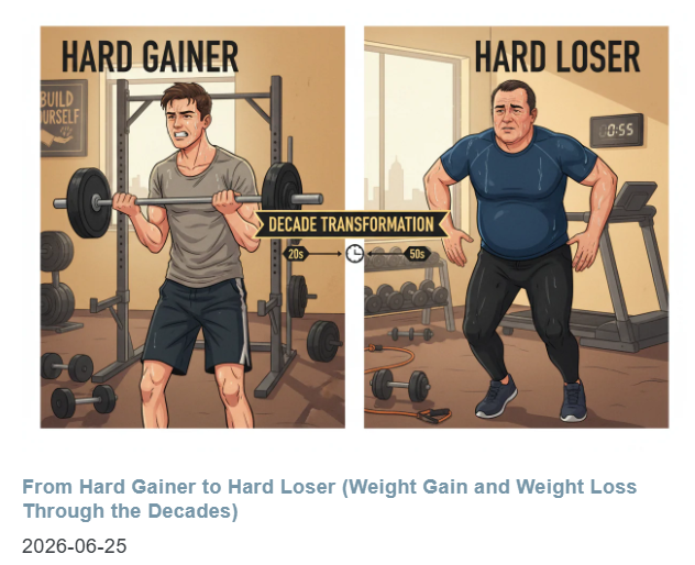 From Hard Gainer to Hard Loser (Weight Gain and Weight Loss Through the Decades)
