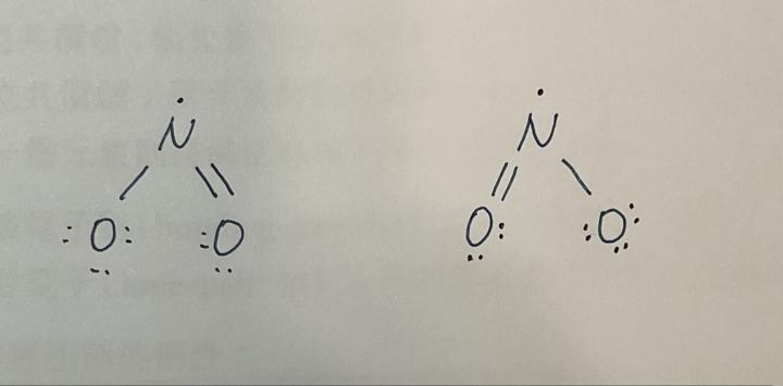 二氧化氮的路易士結構