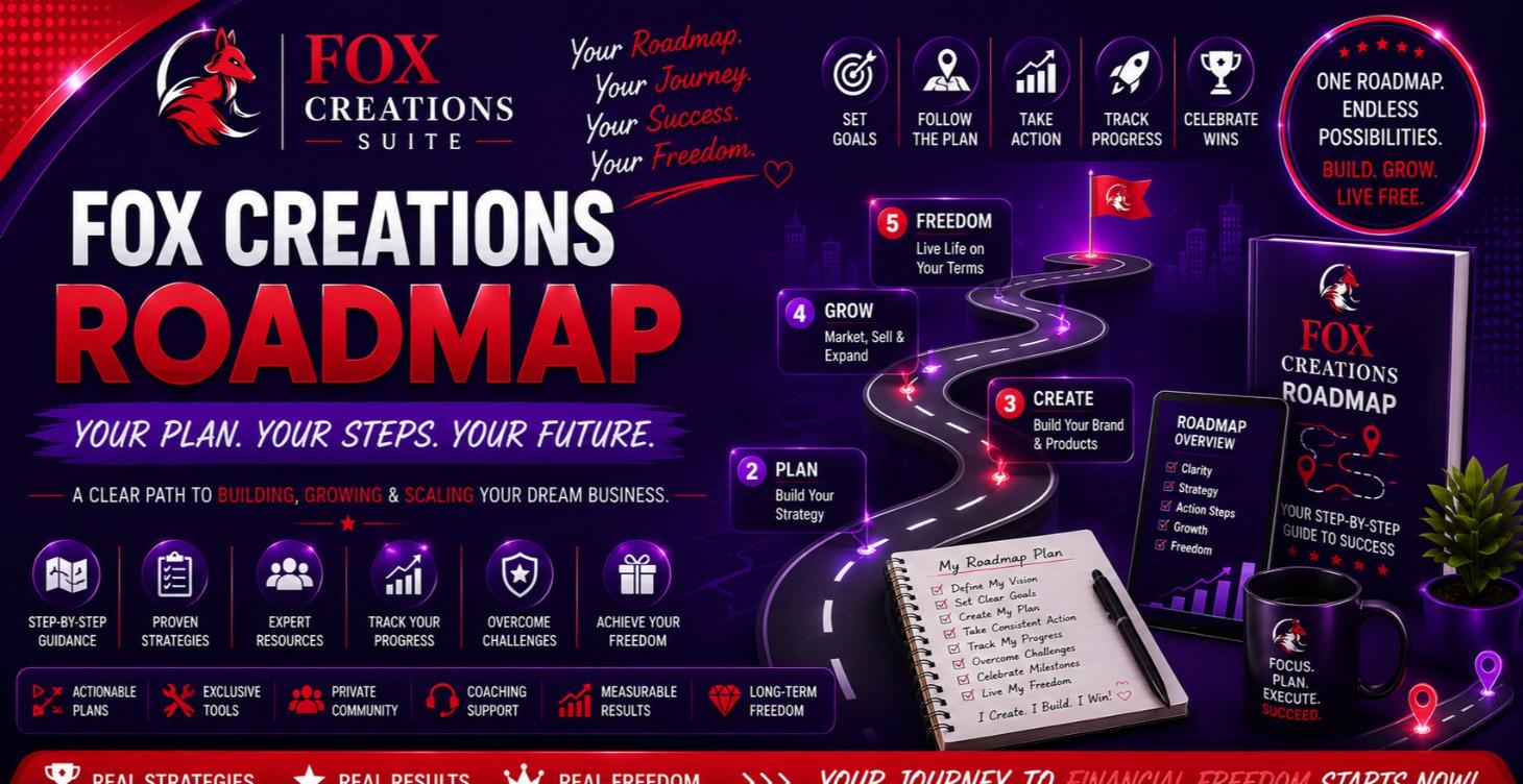 🗺️ Fox Creations Roadmap ❤️🦊💜