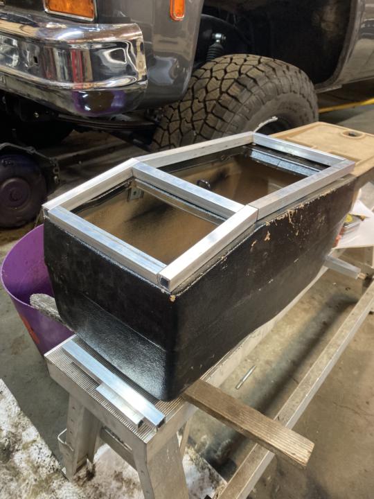 Square body center console 