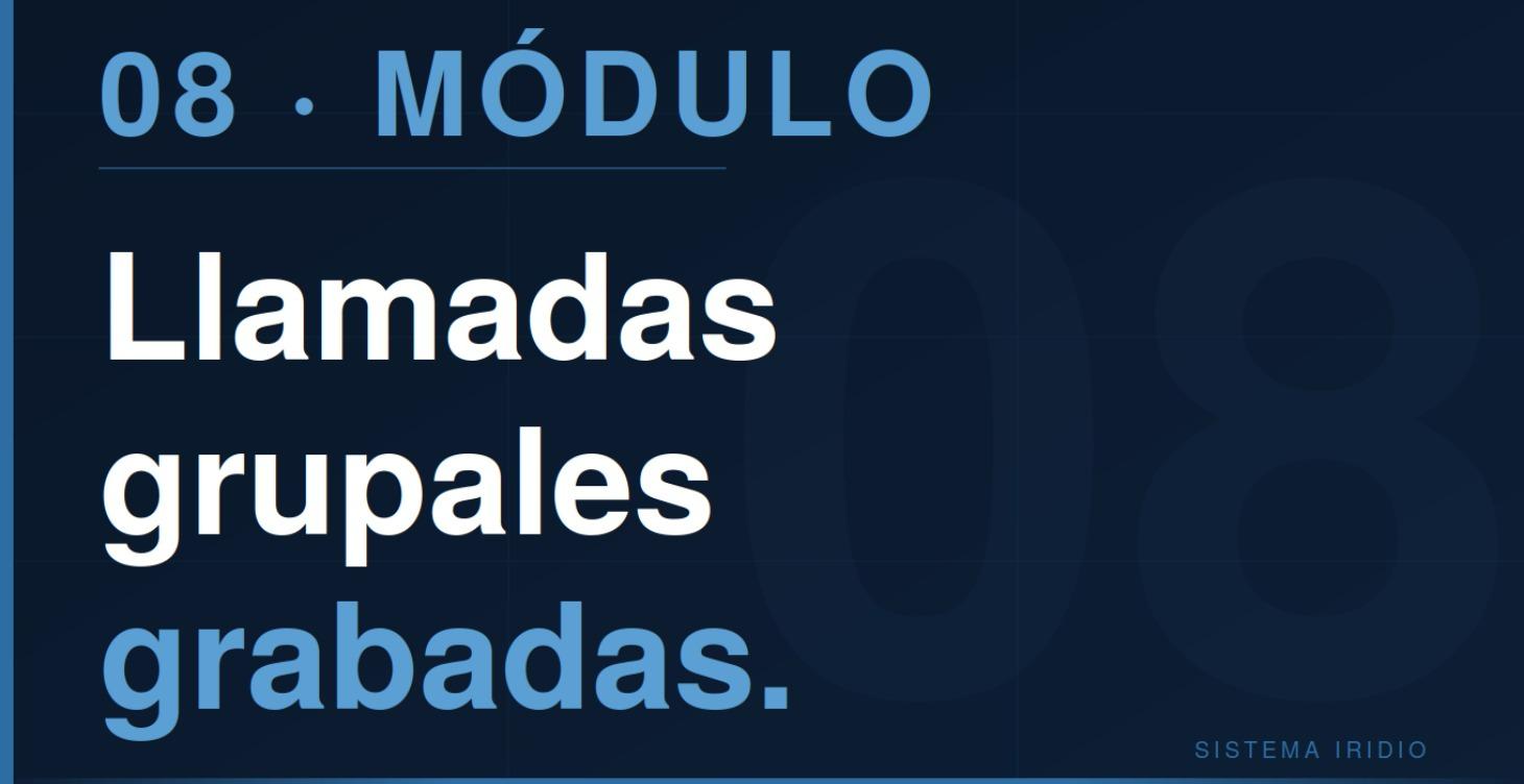 Llamadas de la sala