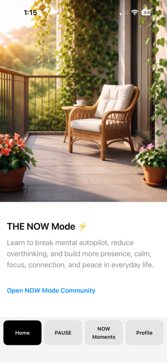🌿 The NOW Mode App Is Here ⚡