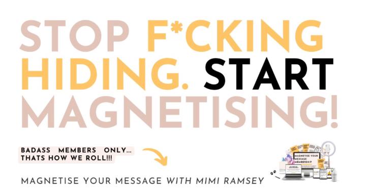 MAGNETISE YOUR MESSAGE