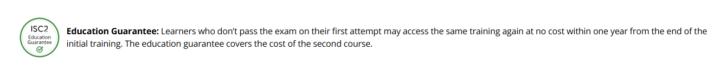 Question about the self-study option from ISC2