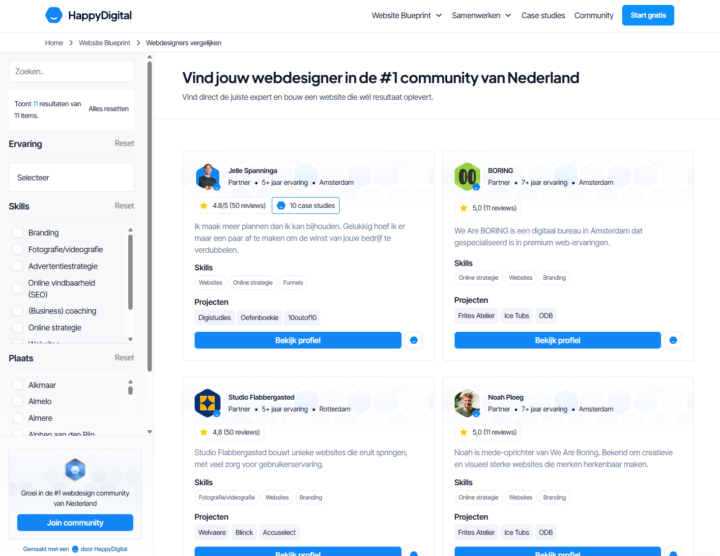 Win: Website update met nieuwe partners