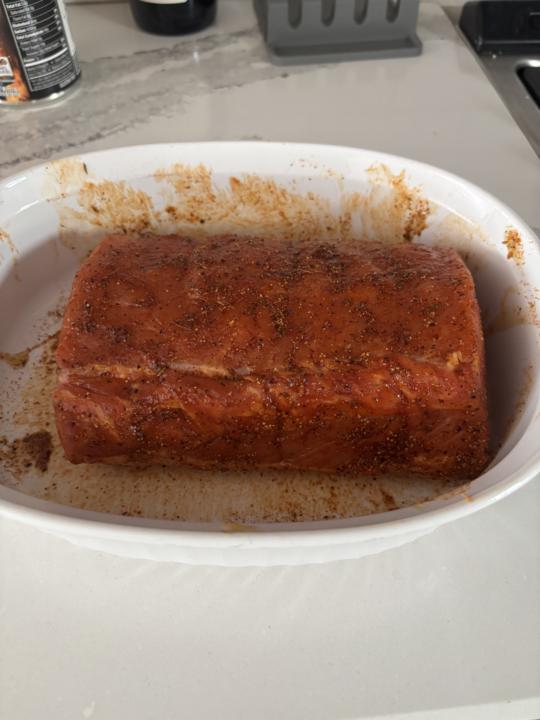 Smoking pork roast for Mother’s Day 