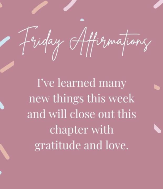 Friday Reflections Affirmation 🌸