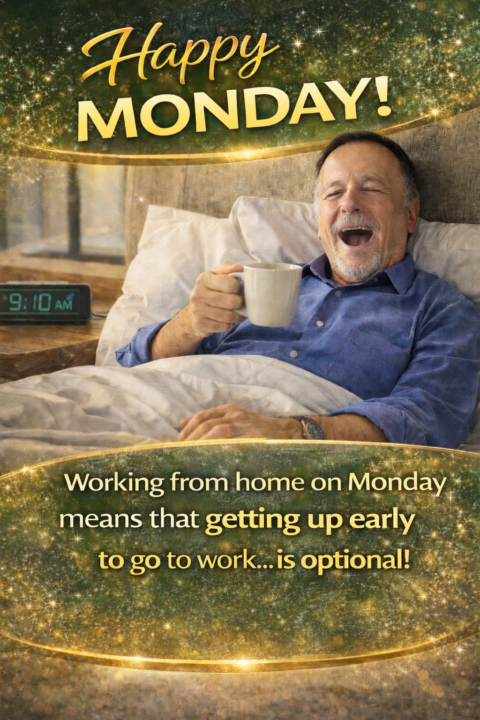 Mondays aren't bad when you work from home!