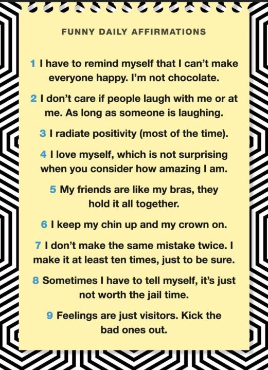 😂 Daily Affirmations… With a Little Attitude 👑✨