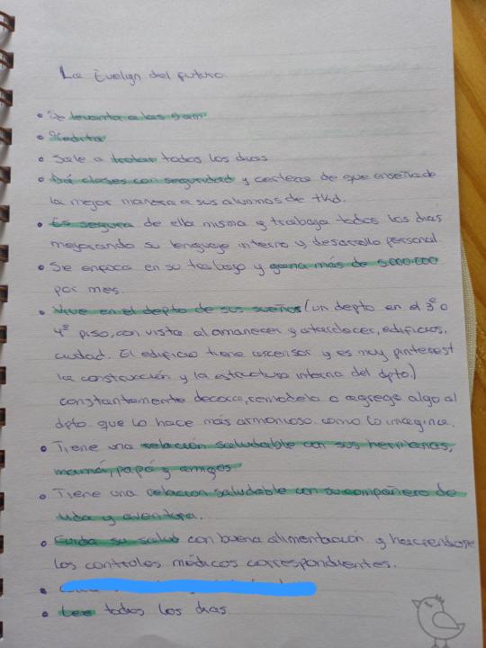 Comparto mi lista de Metas, de la Evelyn del futuro con ustedes✨️