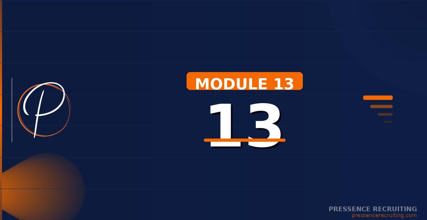 PREMIUM MODULE 13
