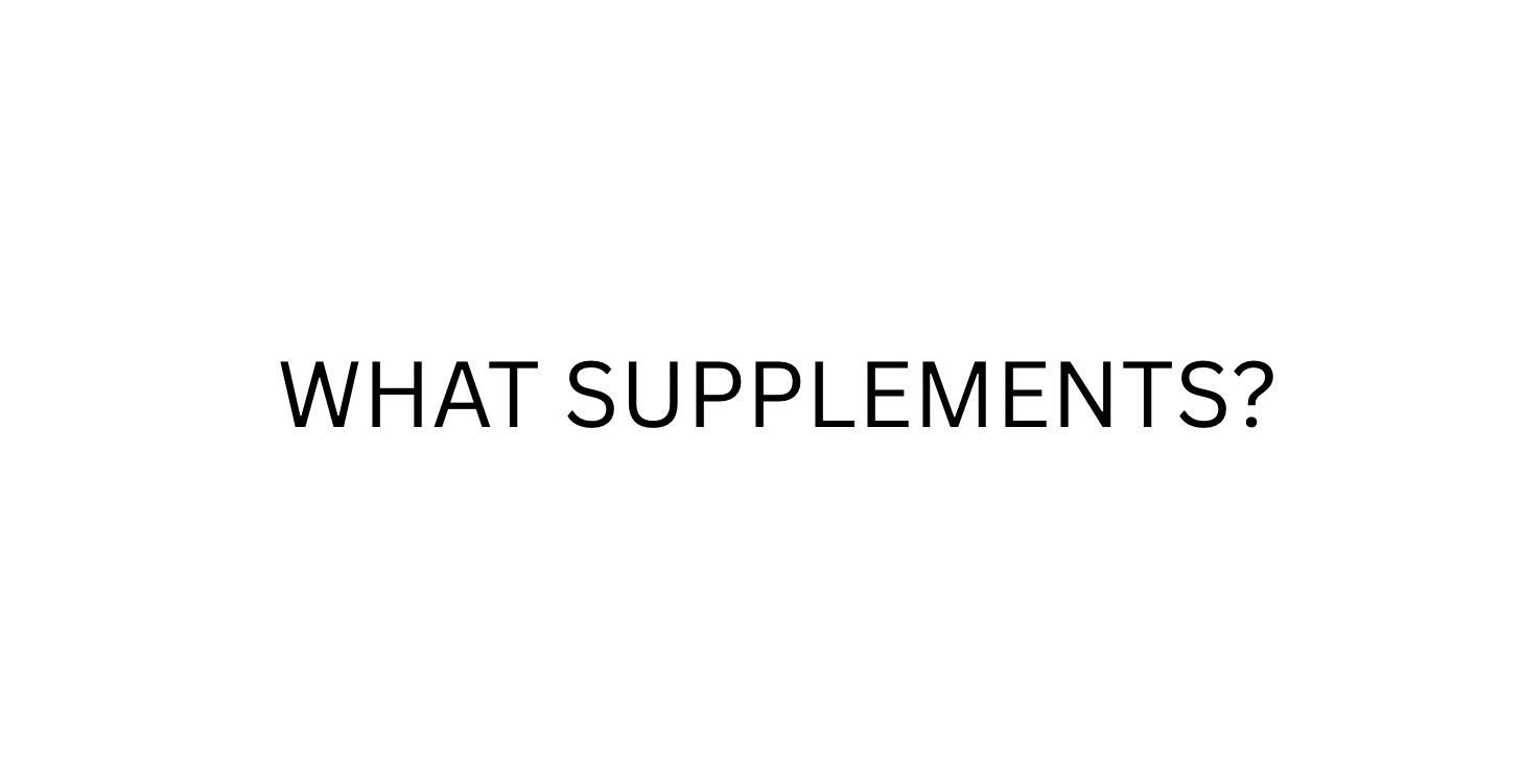 Supplements-